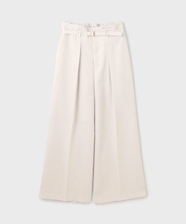 GRACE CONTINENTAL ハイウエストワイドパンツ ベージュ