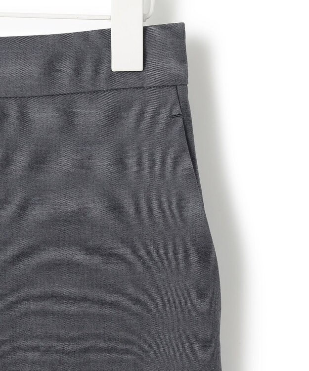 ICB L 【接触冷感・UVケア・撥水・洗える】LooseWeave  スカートレイヤードワイドパンツ チャコール系