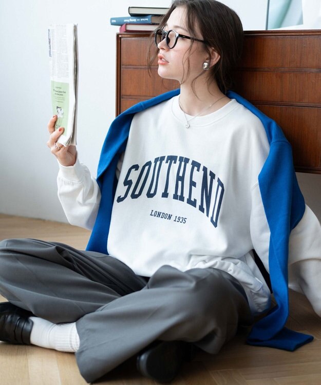 WEGO 【WEB限定】クルーネックプルオーバー 柄2