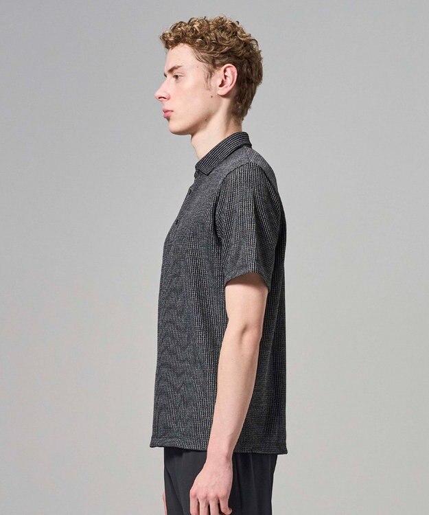 JOSEPH HOMME 【新型】メランジクロスジャージー　ポロシャツ ブラック系