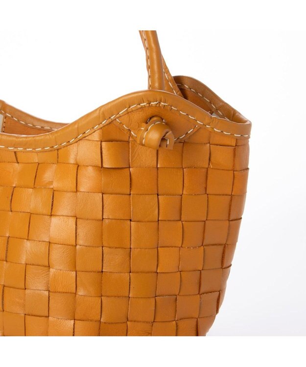 UNBILLION ピークスピーク PEAKS PEAK / 牛革レザーメッシュトートS キャメル