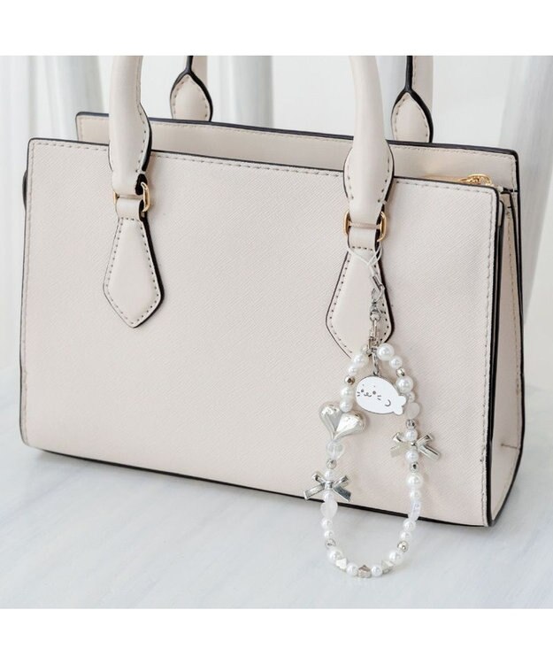 Mother garden しろたん ビーズストラップ 《シルバー》 単品 シルバー