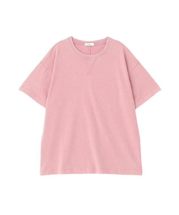 earth music&ecology ピグメント風Tシャツ Pink