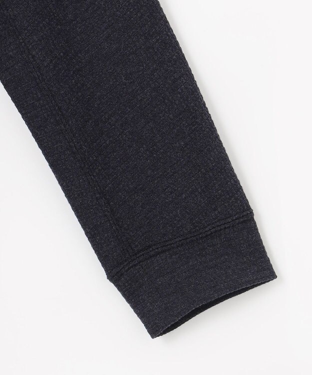 JOSEPH ABBOUD 【ジャージー/ストレッチ/軽量】トップメランジピケ スタンドジップアウター ネイビー系
