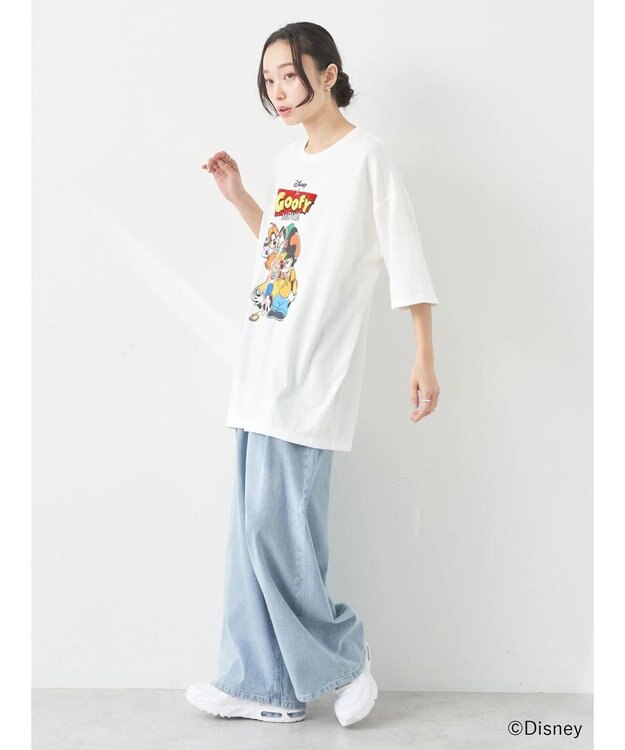 earth music&ecology Ｇｏｏｆｙ＆Ｍａｘ／フロントアートＢＩＧＴｅｅ White