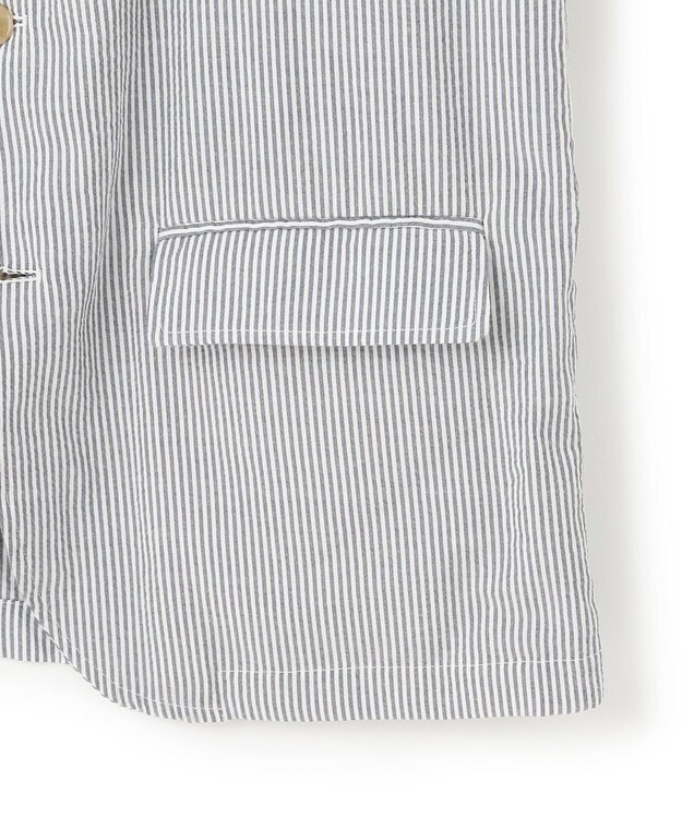 J.PRESS MEN 【WEB・一部店舗限定】シアサッカーセットアップ ジャケット ネイビー系1