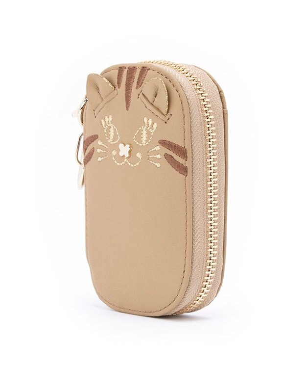 ANNA SUI TITIキーケース キー＆カードケース（マチあり） ブラウン