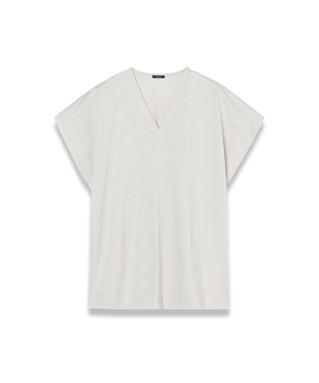 JOSEPH 【WEB&OUTLET限定・洗える】シアーコットンジャージー　ブラウス Light grey