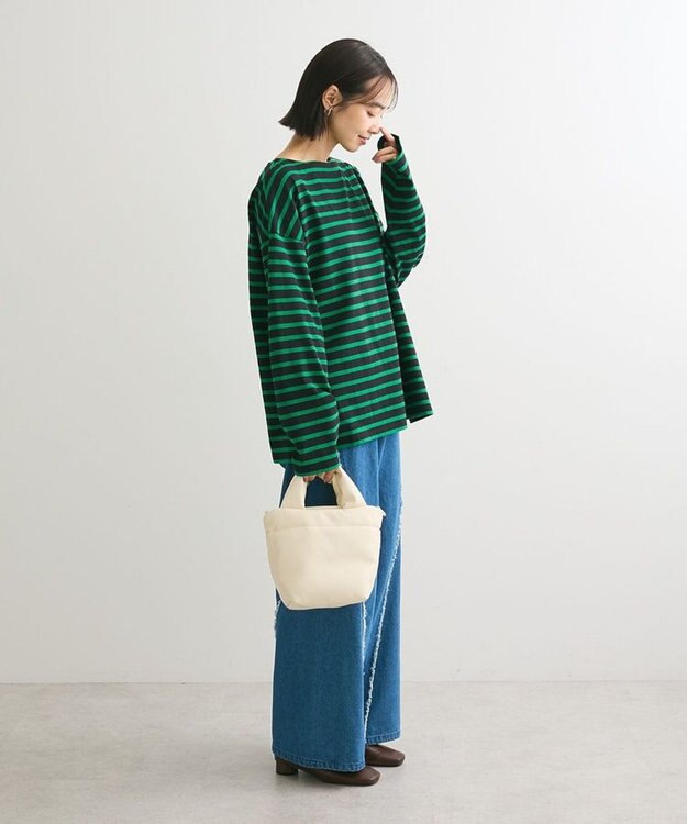 Green Parks ボーダーゆるチュニック Green
