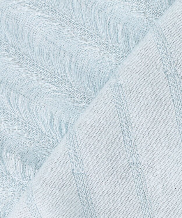自由区 【カトリエムブーケ】Jacquard coupe ライトカーディガン サックス