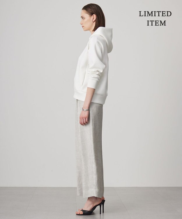 ICB L 【WEB限定・洗える】ソフトダンボール フーディ プルオーバー オフホワイト系