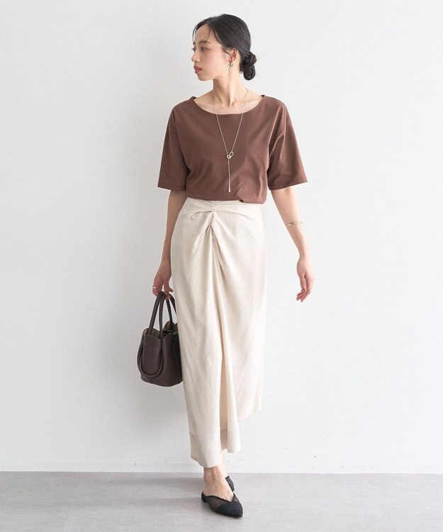earth music&ecology バックデザインカットプルオーバー Brown
