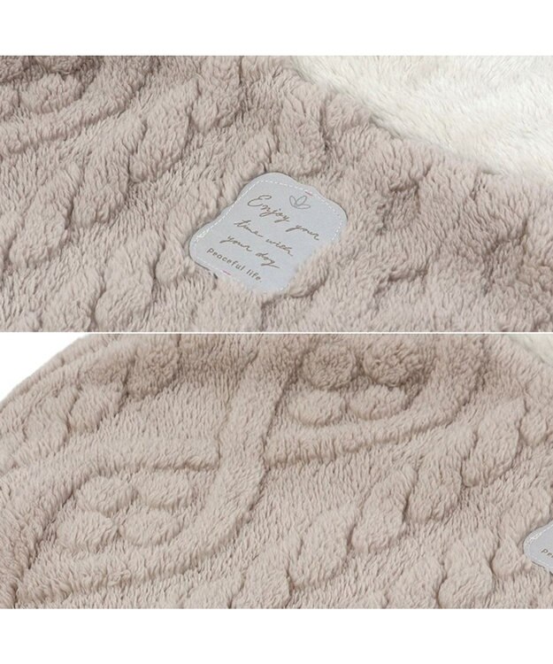 PET PARADISE ペットパラダイス 丸型寝袋 遠赤外線 《アラン柄》 60cm アラン柄