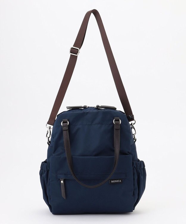 LA BAGAGERIE 【MONICA】ポーチ付き4WAYリュックサック ネイビー