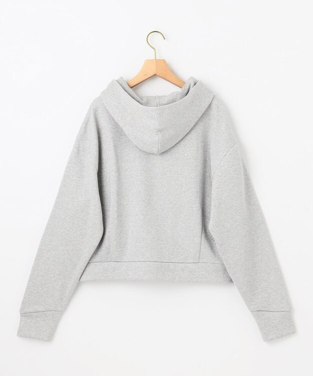 組曲 【WEB限定】シャイニーラメ パーカー シルバー系