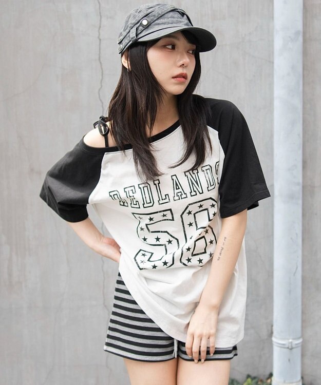 WEGO ２WAYグラフィックワンショルBIGT 柄9