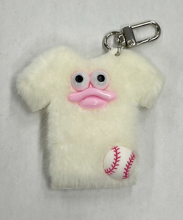 WEGO イケイケスポーツユニフォームモンスターぬいぐるみキーホルダー ホワイト