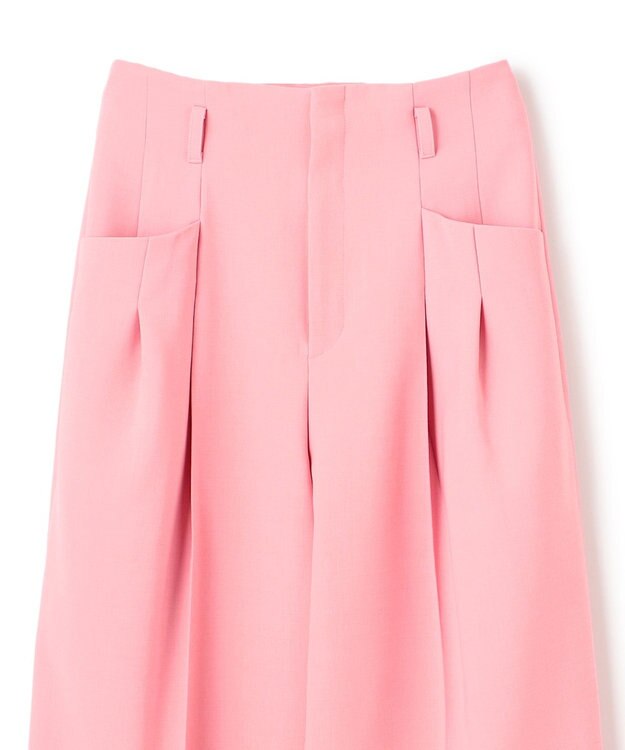 BEIGE， LAC / 2WAYストレッチワイドタックパンツ Pink