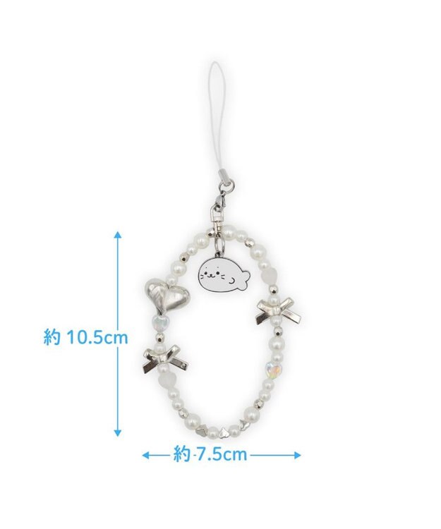 Mother garden しろたん ビーズストラップ 《シルバー》 単品 シルバー