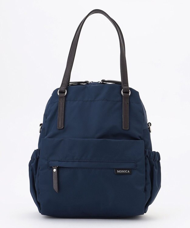 LA BAGAGERIE 【MONICA】ポーチ付き4WAYリュックサック ネイビー