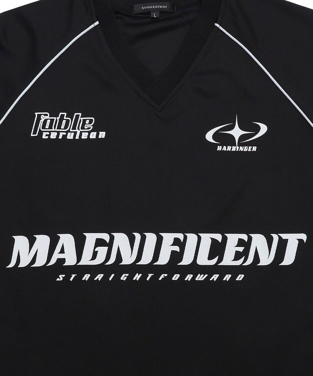 WEGO パイピングサッカーT（SS） ブラックその他