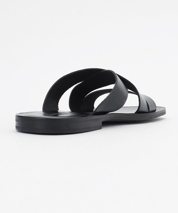 JOSEPH ABBOUD MOUNTAIN 【SPACE】レザーサンダル ブラック系