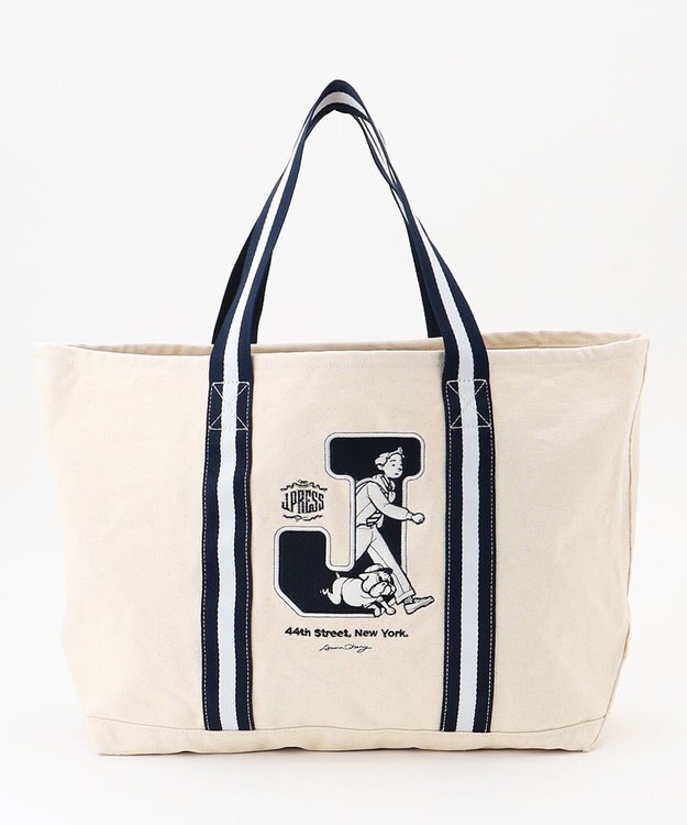 J.PRESS MEN 【AaronChang】【UNISEX】アイビー トートバッグ ホワイト系