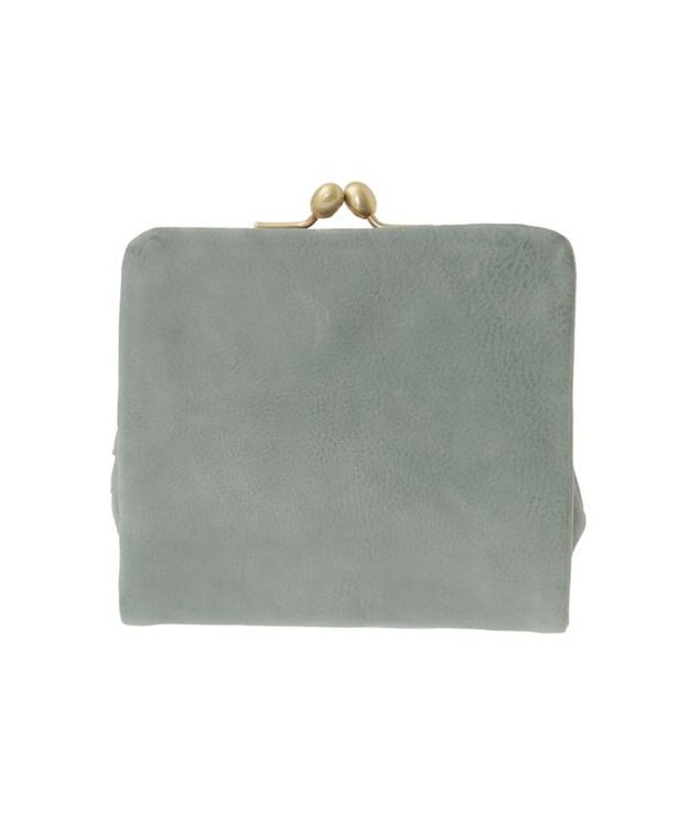 genten アンティーコ×LIBERTY 口金二つ折り財布 ユーカリ