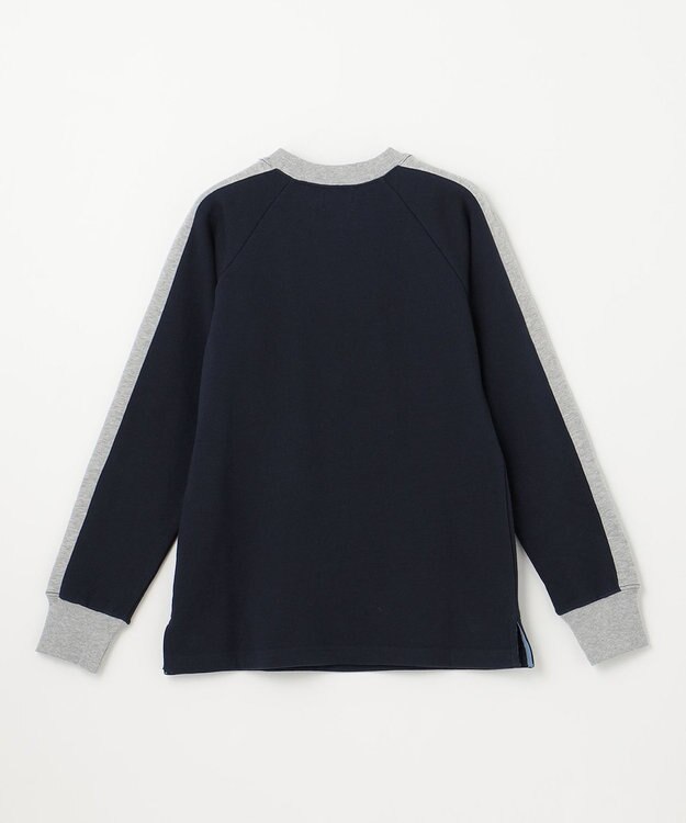 J.PRESS KIDS 【140-170cm】裏毛ラグラン ロゴトレーナー ダルブルー系