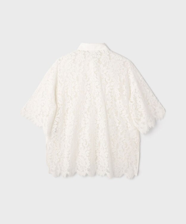 GRACE CONTINENTAL レースコンビシャツ ホワイト
