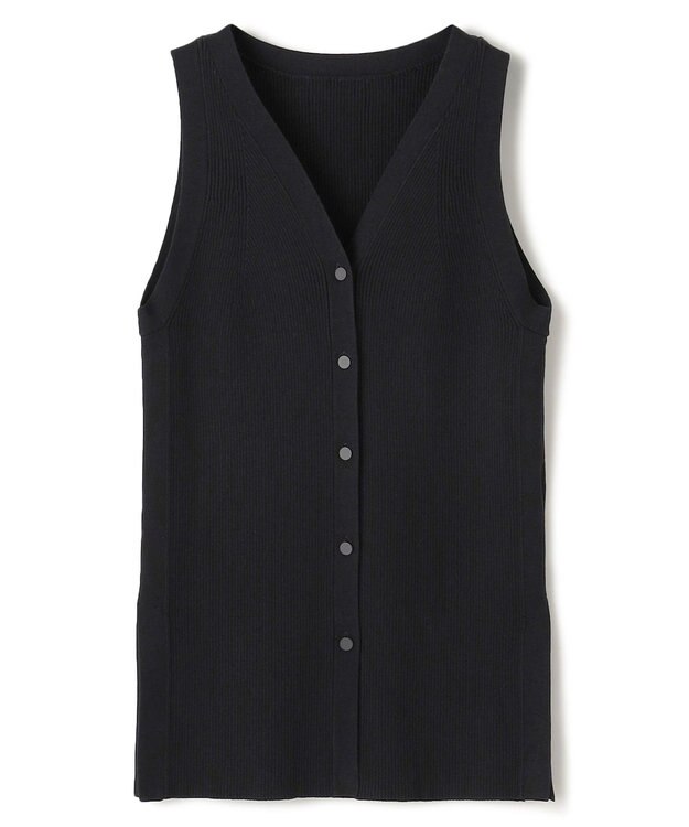 uncrave リブニット 2WAYタンクトップ ブラック