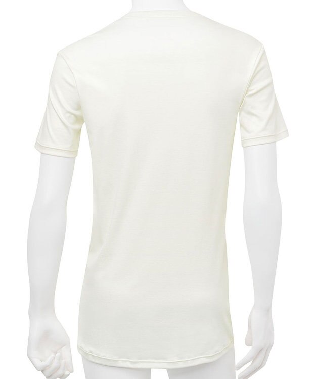 WACOAL MEN WACOAL MEN あったかインナー Vネック 3分袖 綿100％ 保温性 やわらかさが続く 静電気が起こりにくい 毛玉になりにくい 後裾長め設計 インナー メンズ WL5102 /ワコールメン アイボリー