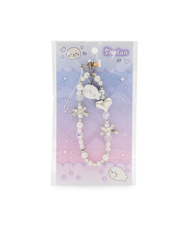 Mother garden しろたん ビーズストラップ 《シルバー》 単品 シルバー