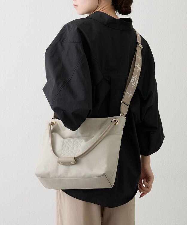 russet コーデュラナイロン3WAYトートバッグ(CE-1662) L.Greige