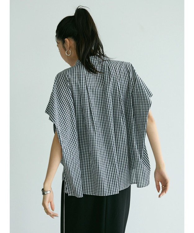 CRAFT STANDARD BOUTIQUE ステンサイドソリッドギンガムチェックブラウス Gingham Check
