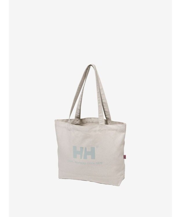HELLY HANSEN オーガニックコットンロゴトートM アクアグレー