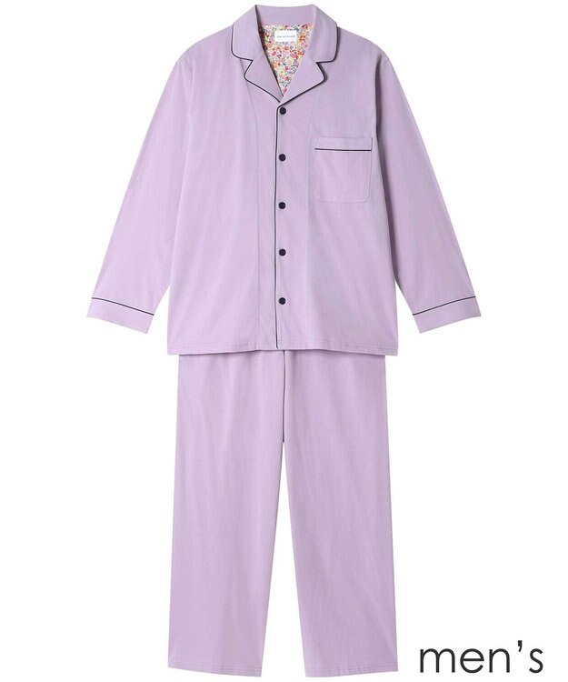 une nana cool 【綿100％】ラスティック天竺メンズパジャマ　ＭＡＤＥ　ＷＩＴＨ　ＬＩＢＥＲＴＹ　ＦＡＢＲＩＣ RP