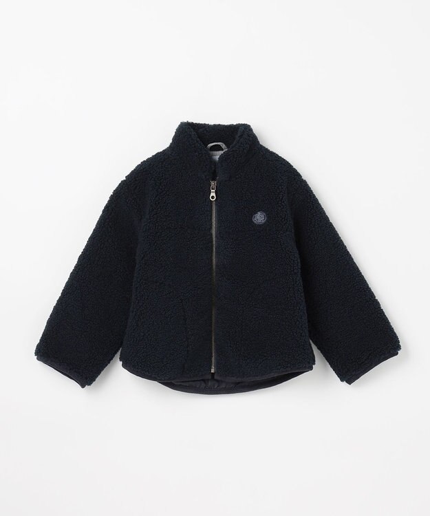 J.PRESS KIDS 【100-130cm】スタンドカラー ボア ブルゾン ネイビー系