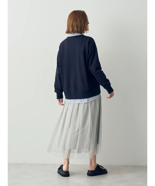 YECCA VECCA ラメチュールギャザースカート Light Gray