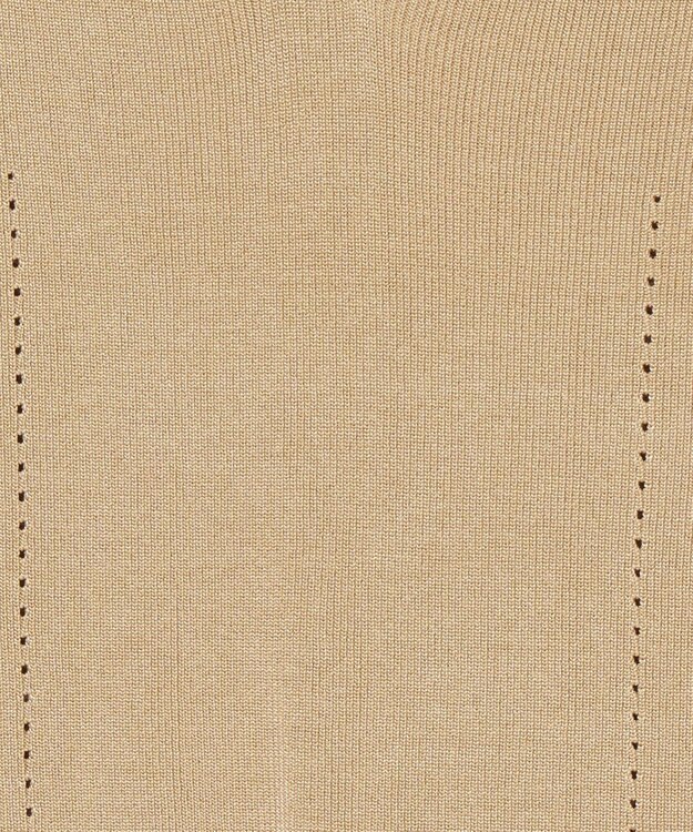 JOSEPH 【洗える】サティニーリブ　ロングスリーブポロニット Desert