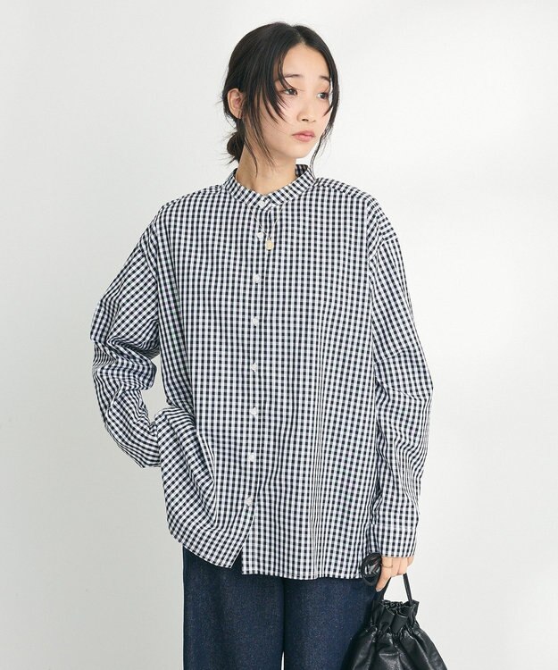 CRAFT STANDARD BOUTIQUE バックフリルシャツ Gingham Check