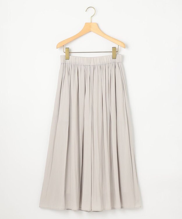 組曲 【秋のNEWカラー追加】ギャザーライトデシン パンツ グレージュ系