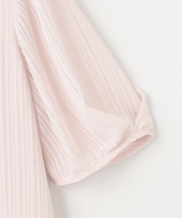 ANY SIS 【吸水速乾・UVケア・接触冷感】コンフォートジャージー ブラウス ペールピンク