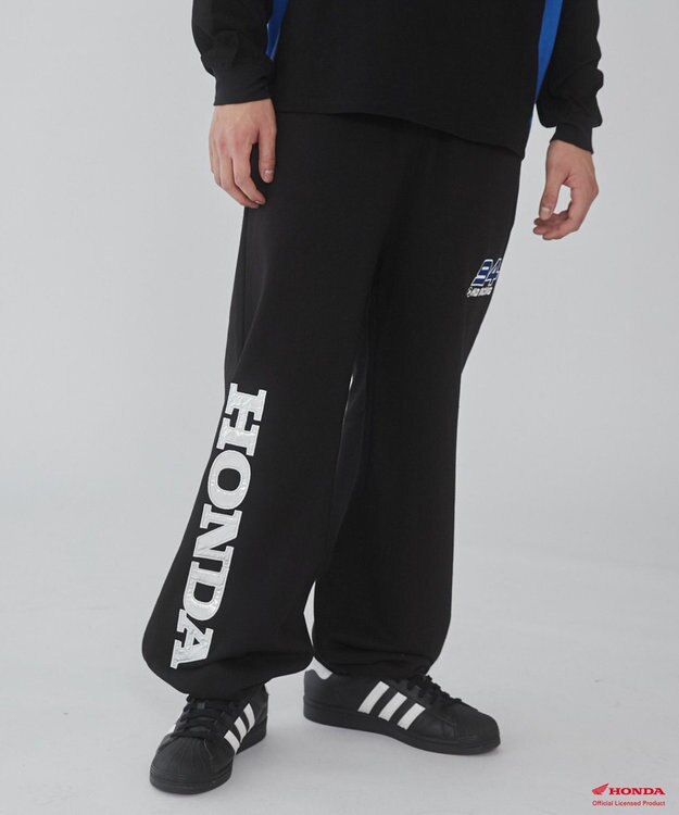 WEGO 別注Hondaグラフィックスウェットパンツ ブラック