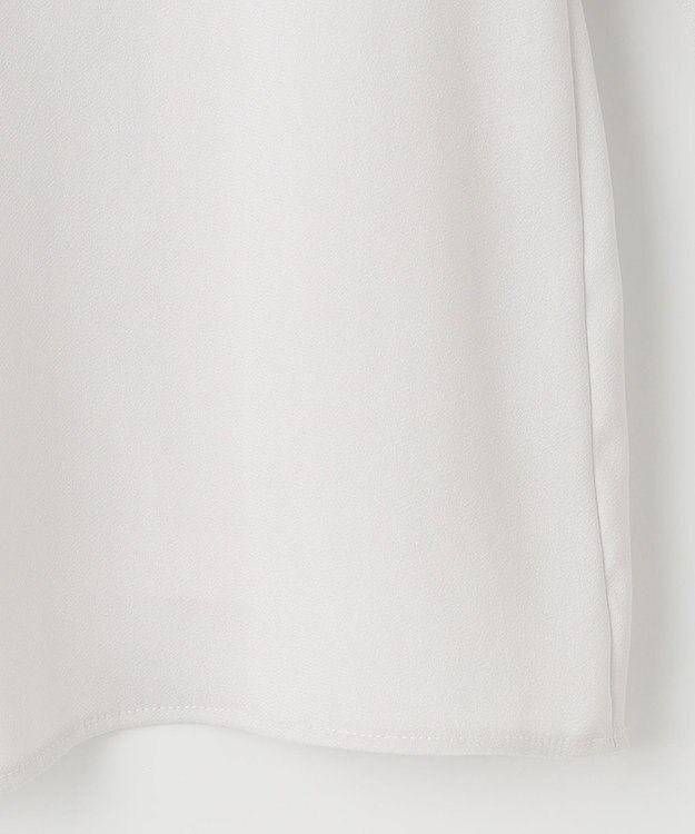 J.PRESS LADIES S ジョーゼット ボウタイ カットソー ライトグレー系