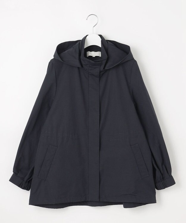自由区 【カタログ掲載・撥水加工・洗える】コットンナイロンタッサー ブルゾン ネイビー