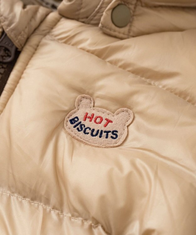 MIKI HOUSE HOT BISCUITS 【80-120cm】 高機能 グースリー素材 中綿ジャンパー ベージュ
