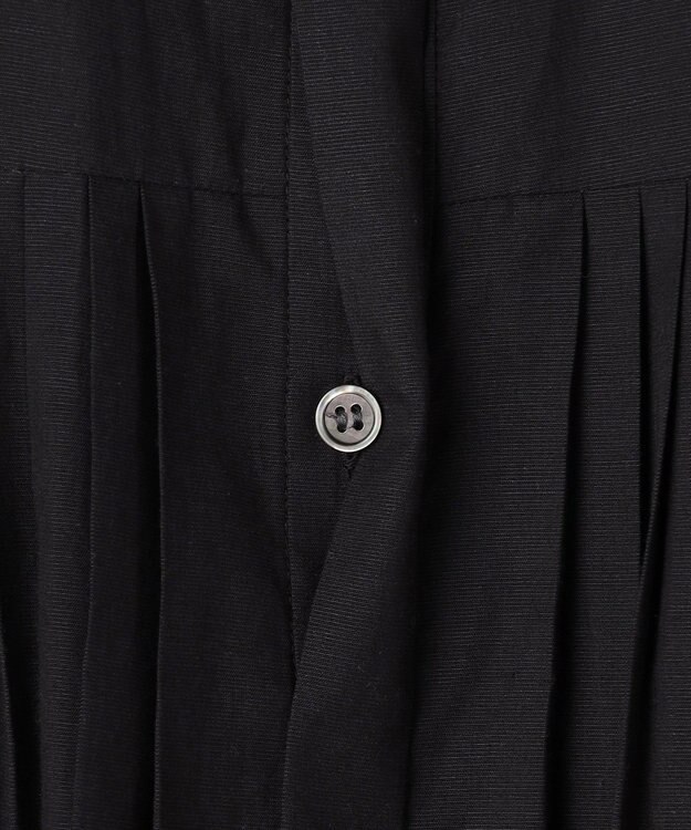 ICB 【先行予約】リネンスラブローン シャツワンピース ブラック