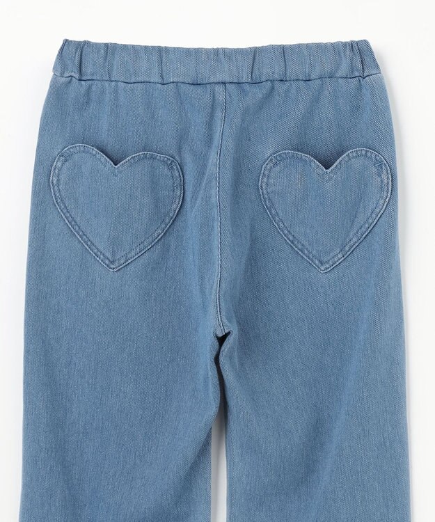 ANY KIDS 【洗濯機可能/接触冷感】ひんやり カットソーパンツ デニム