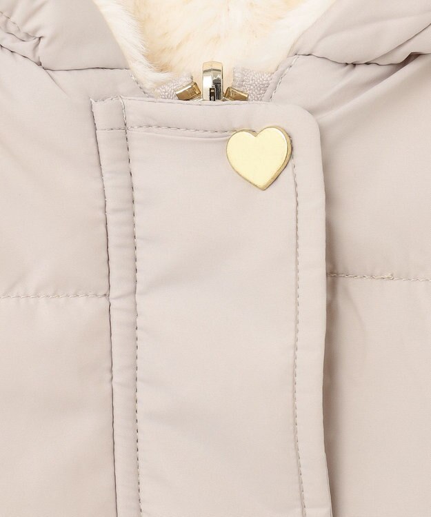 ANY KIDS ボア リバーシブル ベスト ベージュ×エクリュ